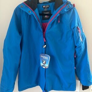 Chamonix Collection Women’s Ski Jacket – Blue/Pink – NWT